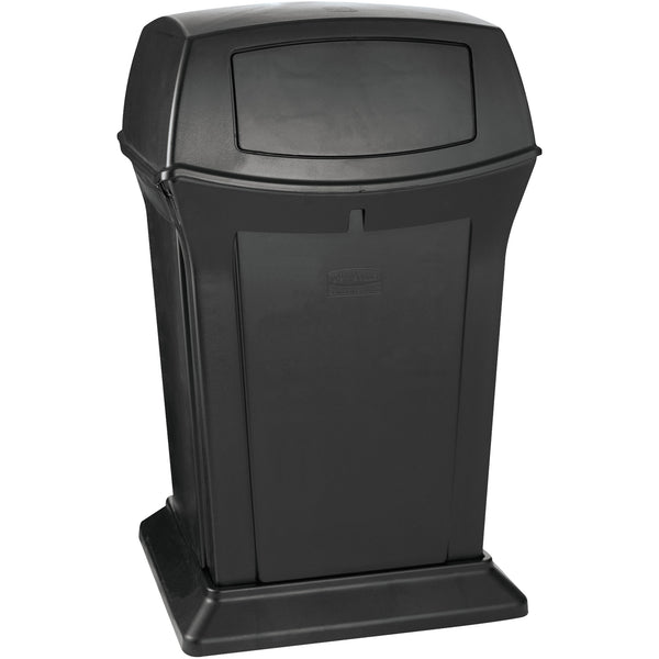 Rubbermaid® Ranger® Trash Can - 45 Gallon, 2-Way, Black (RUB435BL) Each