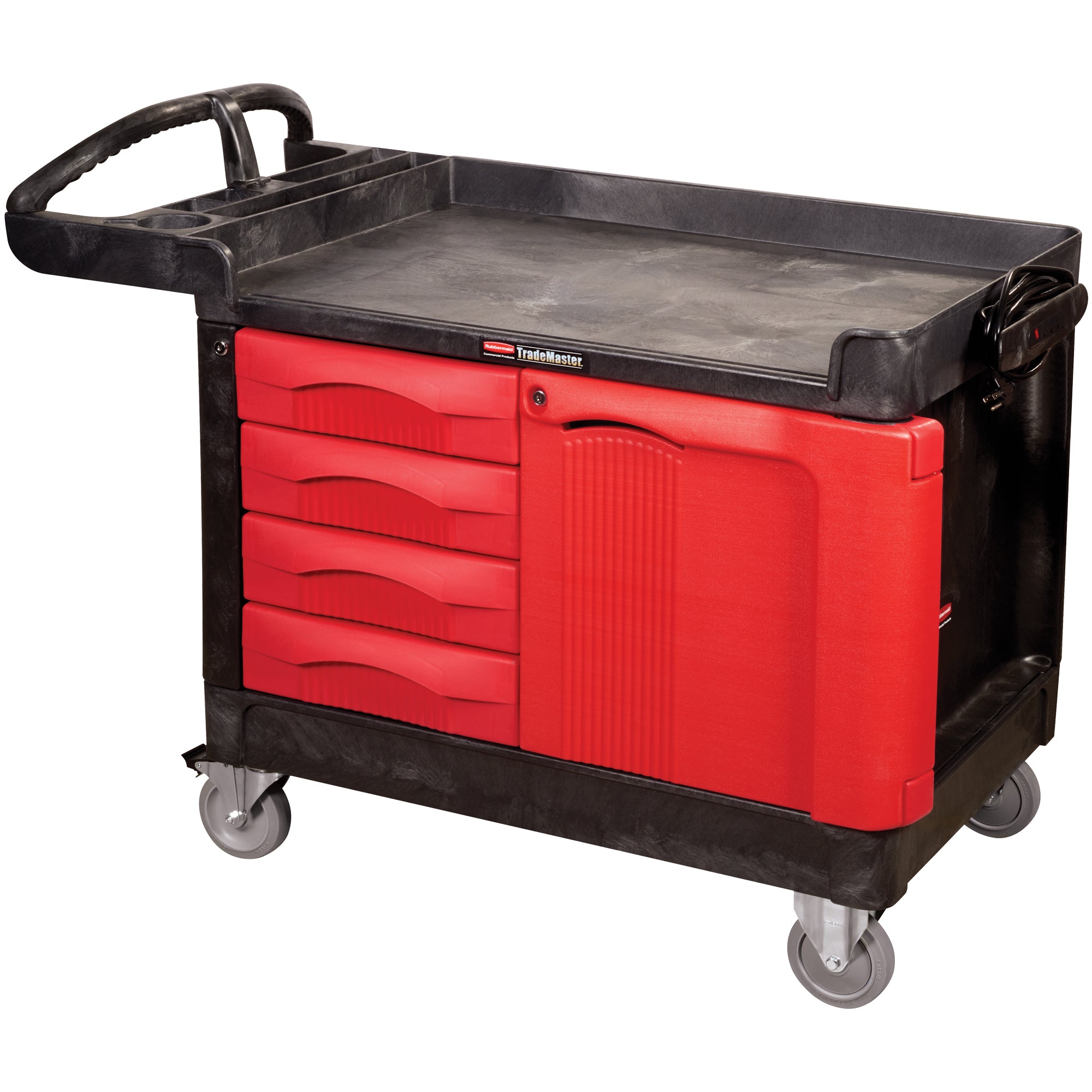 Rubbermaid® Trademaster® Cart with Cabinet - 50 x 27 x 39