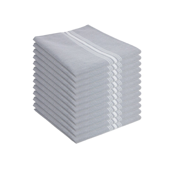 Arkwright Home Mariposa Bistro Napkin 18x22 Reverse Gray (12/Pack) (PNP-RV-BISTRO-GY) 12/PK