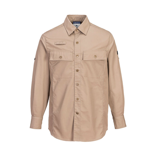 Portwest® KX3 Ripstop Shirt L/S, Sand, Size XXXL (S130SARXXXL) Each