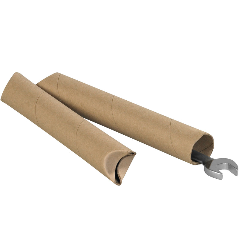 1 1/2 x 24" Kraft Crimped End Tubes (S1524K) Case Of 70