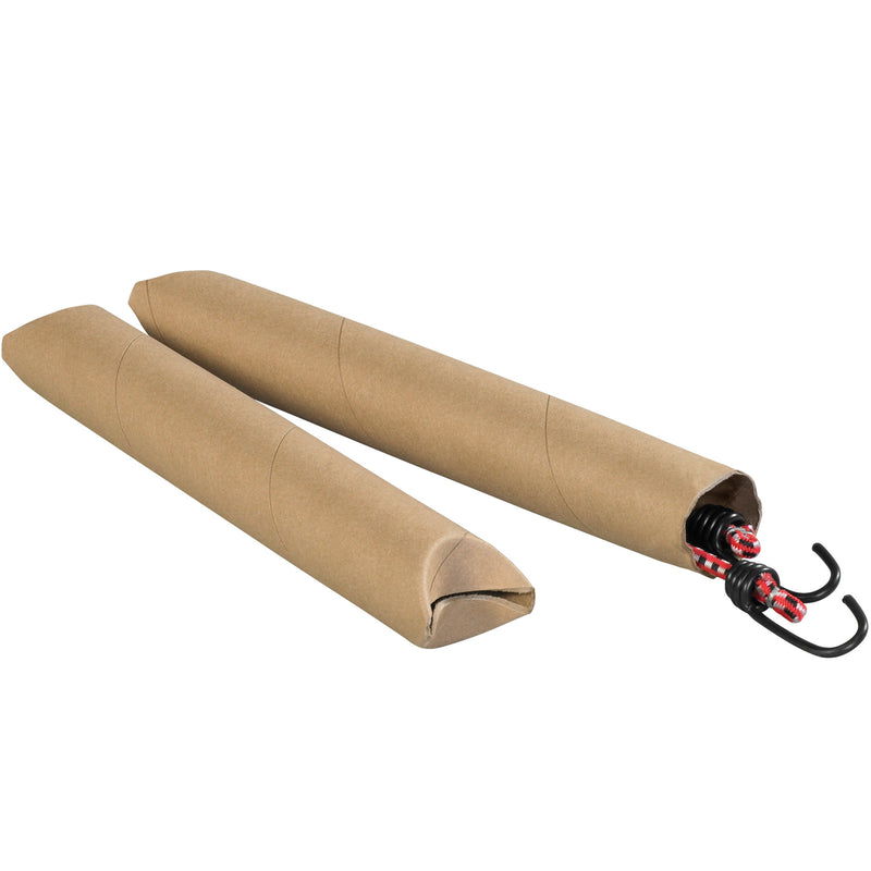 2 x 24" White Crimped End Tubes (S2024W) Case Of 50