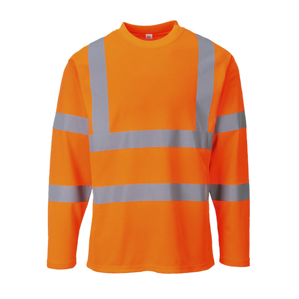 Portwest® Hi-Vis Cotton Comfort T-Shirt L/S , Orange, Size XXL (S278ORRXXL) Each