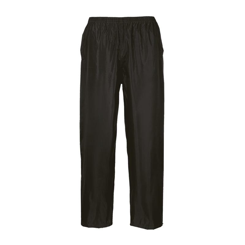 Portwest® Classic Rain Pants, Black, Size 6XL (S441BKR6XL) Each