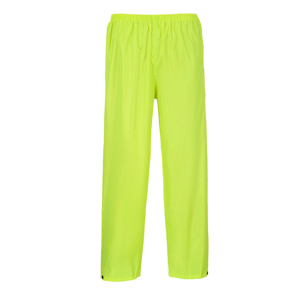 Portwest® Classic Rain Pants, Yellow, Size XL (S441YERXL) Each