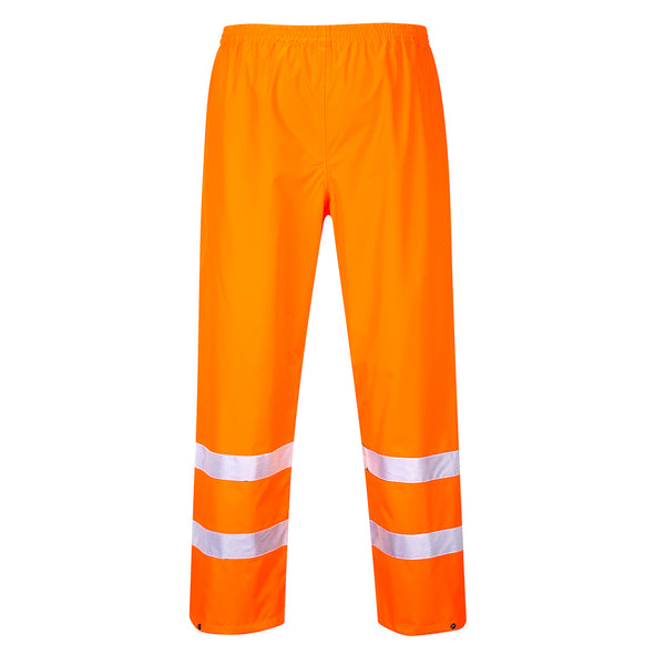 Portwest® Hi-Vis Rain Pants, Orange, Size S (S480ORRS) Each