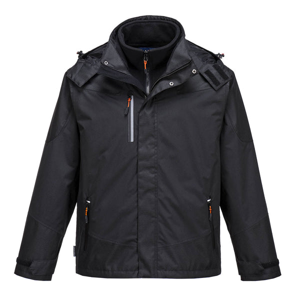 Portwest® Radial 3-in-1 Jacket, Black, Size XL (S553BKRXL) Each