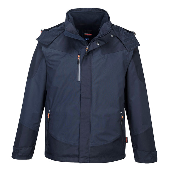 Portwest® Radial 3-in-1 Jacket, Dark Navy, Size XXXL (S553DNRXXXL) Each