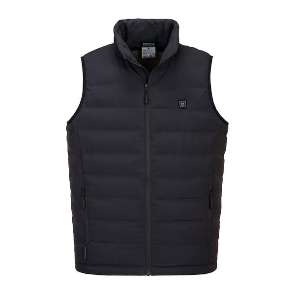 Portwest® Ultrasonic Heated Tunnel Bodywarmer, Black, Size XXXL (S558BKRXXXL) Each