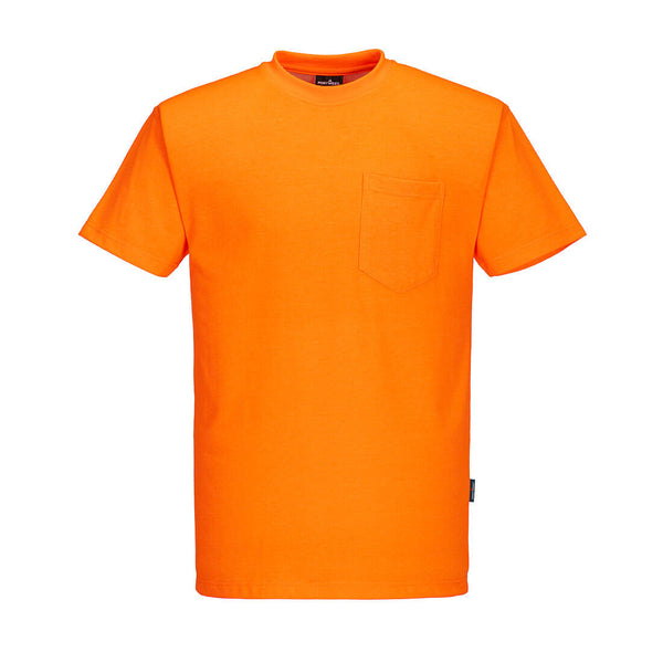 Portwest® Non Ansi Cotton Blend T-Shirt S/S , Orange, Size XXXL (S577ORRXXXL) Each