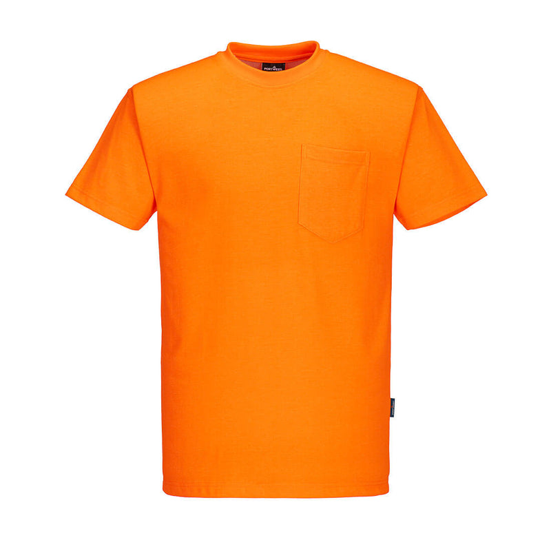 Portwest® Non Ansi Cotton Blend T-Shirt S/S , Orange, Size XXL (S577ORRXXL) Each