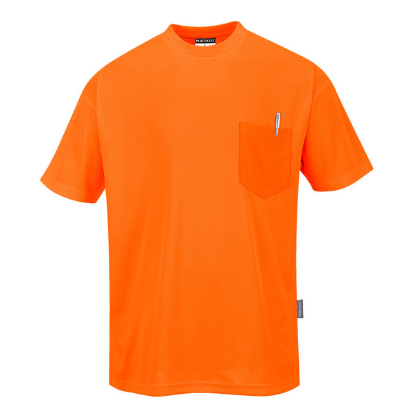Portwest® Non Ansi Pocket T-Shirt S/S, Orange, Size M (S578ORRM) Each