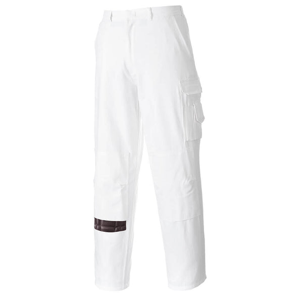 Portwest® Painters Pants, White, Size XXL (S817WHRXXL) Each