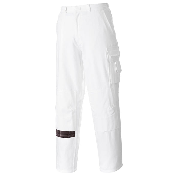 Portwest® Painters Pants, White Tall, Size M (S817WHTM) Each