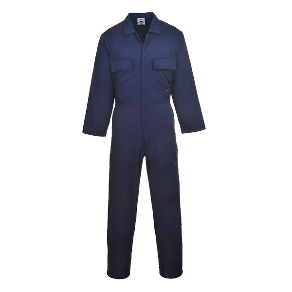 Portwest® Euro Work Polycotton Coverall, Navy, Size XS (S999NARXS) Each