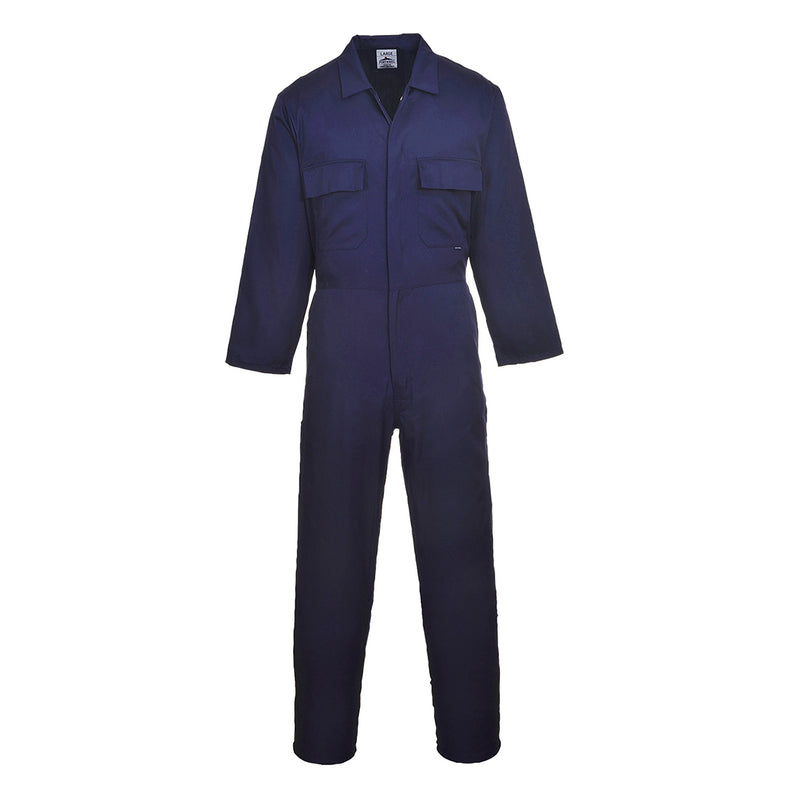 Portwest® Euro Work Polycotton Coverall, Navy Tall, Size XXL (S999NATXXL) Each