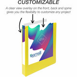Samsill Durable Three-Ring View Binder, 1" Binder Capacity, 225 Sheet Capacity, Yellow (SAM16431) Each