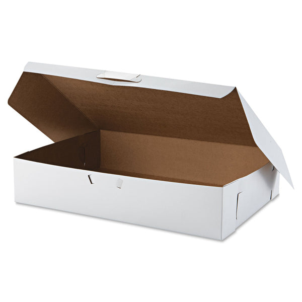 Southern Champion Tuck-Top Bakery Boxes, 19w x 14d x 4h, White, 50/Carton (SCH1029) Case of 50