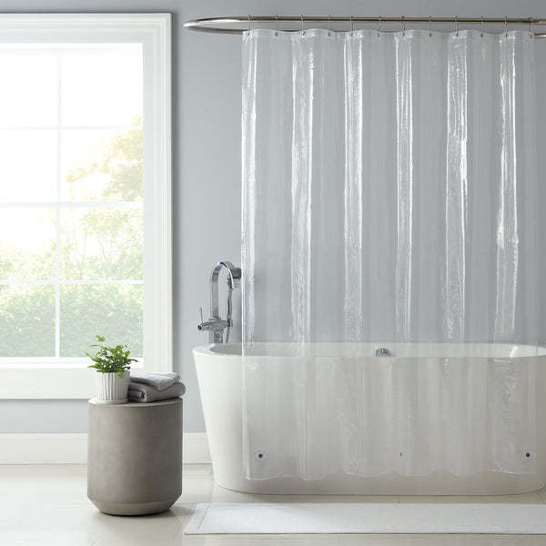 Host & Home PEVA Shower Curtain Liner (8G) 72x72 Transprt (2/Pack) (P-SCL-7272-2PK) 2/PK