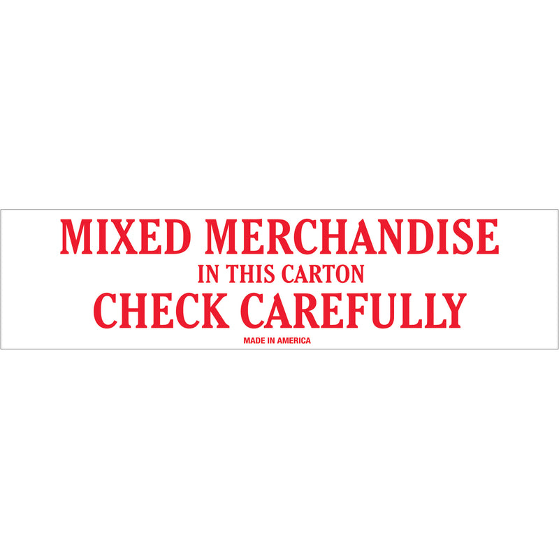 2 x 8" - "Mixed Merchandise" Labels (SCL544) Roll Of 500
