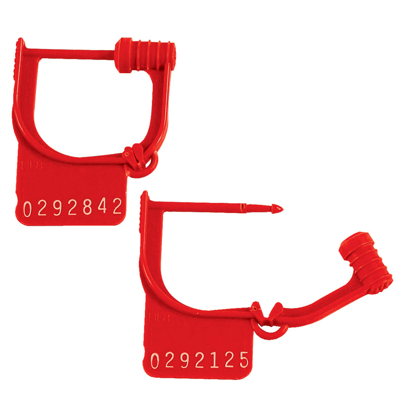 Red Easy Lock Seals (SE1021R) Case Of 1000
