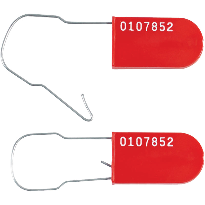 Red Wire Padlock Seals (SE1023R) Case Of 1000