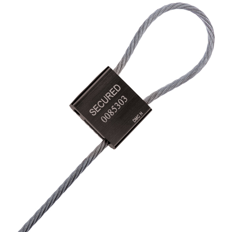 3/16 x 76" Cable Seals - Black (SE1081B) Case Of 20