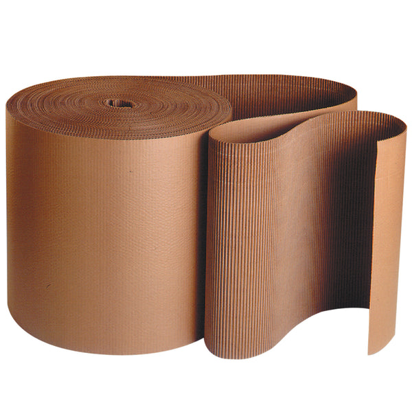 4" x 250' - A Flute Kraft Singleface Corrugated Roll (SF04) Roll Of 1