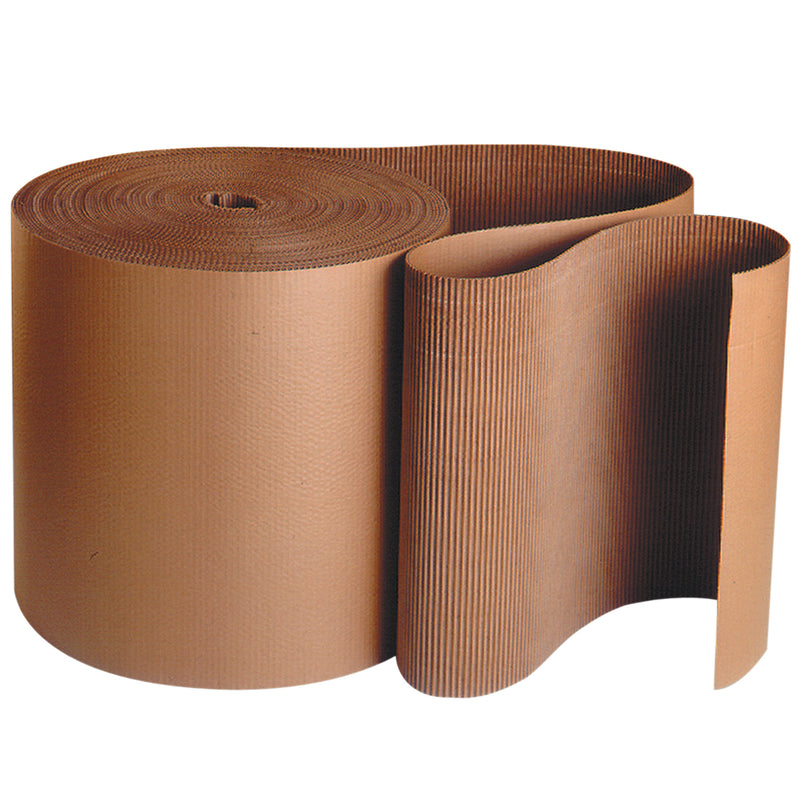 4" x 250' - A Flute Kraft Singleface Corrugated Roll (SF04) Roll Of 1