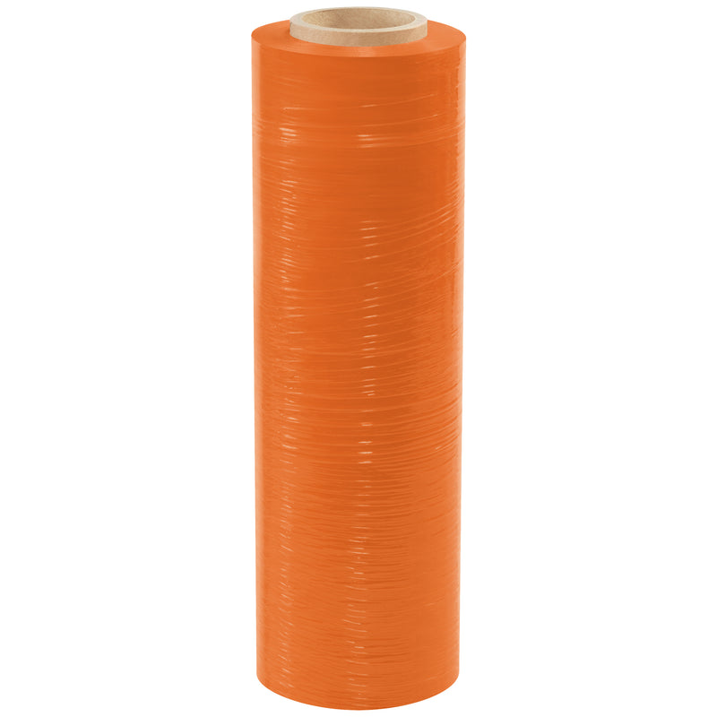 18" x 80 Gauge x 1500' Orange Cast Hand Stretch Film (SF188CORANGE) Case Of 4