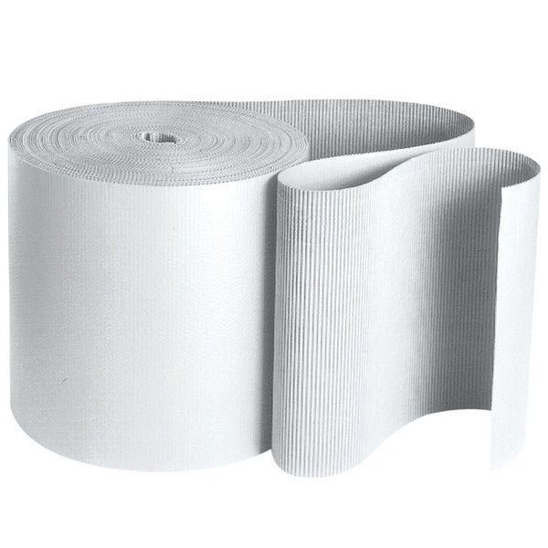 48" x 250' - B Flute White Singleface Corrugated Roll (SF48W) Roll Of 1