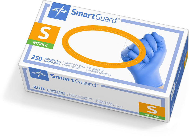 SmartGuard Powder-Free Nitrile Exam Gloves, Size S, 250/Box, 250/BX (SG311H) Box of 250