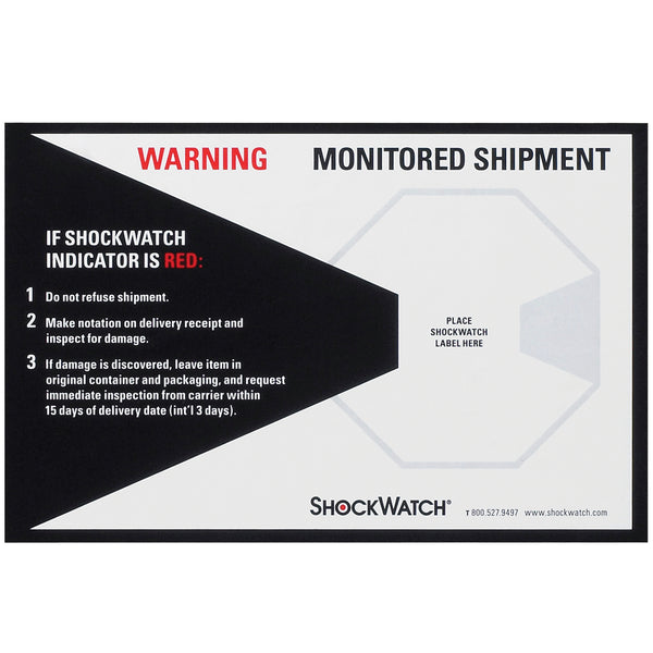 ShockWatch® Companion Labels (SHWCL) Case Of 200