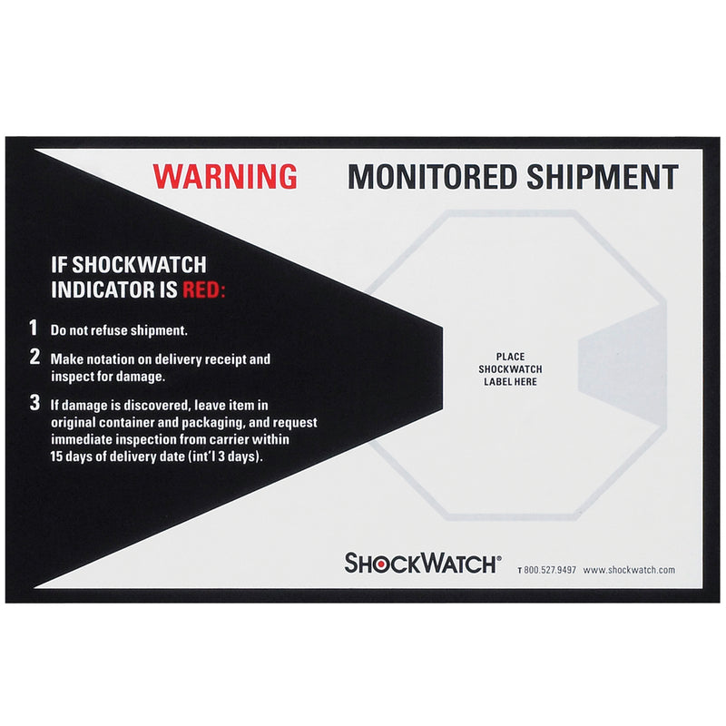 ShockWatch® Companion Labels (SHWCL) Case Of 200