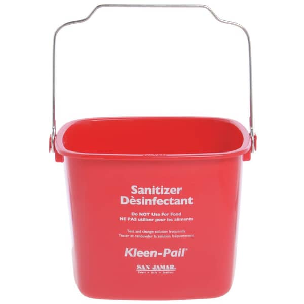 San Jamar Kp256Rd Kleen-Pail 8Qt - Red ( Each) (SJKP256RD) Pair