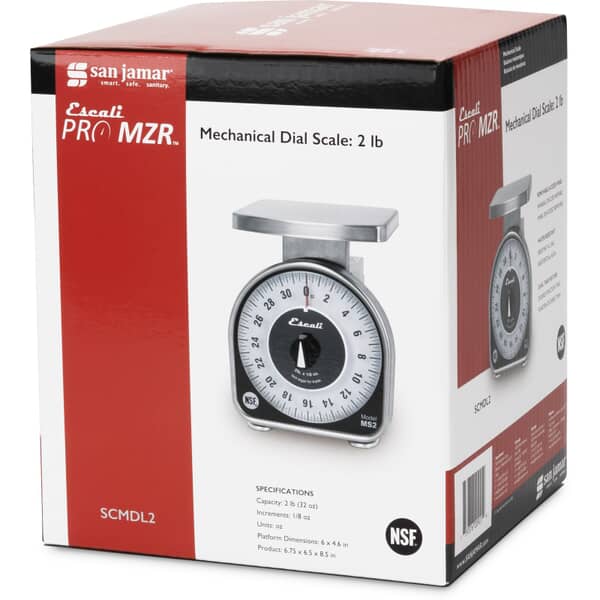 San Jamar Scmdl2 Nsf Listed Ms-Series Dial Scale, 2 Lb / (SJSCMDL2) Each
