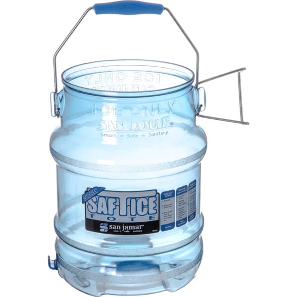 San Jamar Si6100 Saf-T-Ice Shorty Ice Tote - 5 Gallons (SJSI6100) Each