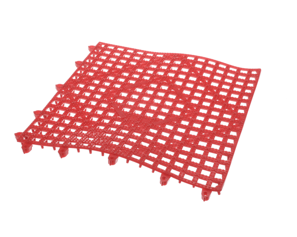 San Jamar Vm5280Rd Versa-Mat 1'X1' Bar Mat, Red C&C (SJVM5280RD) Each