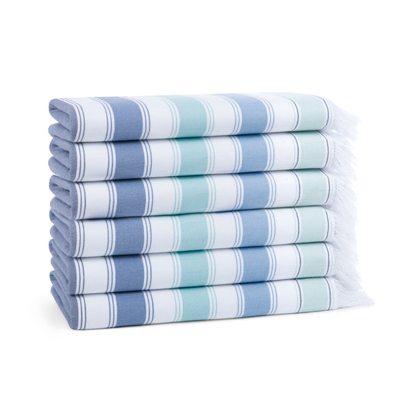 Arkwright Home Sandfree Beach Towel 35x75 Cool 6PK (6/Pack) (P-SNDFRE-CL-6PK) 6/PK