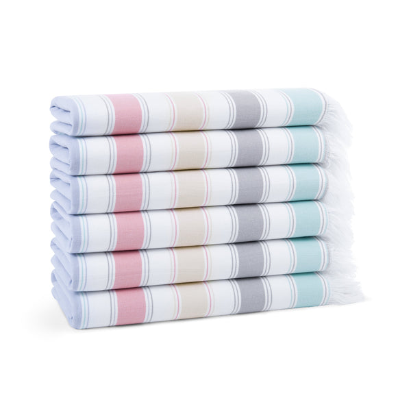 Arkwright Home Sandfree Beach Towel 35x75 Fiesta 6PK (6/Pack) (P-SNDFRE-FI-6PK) 6/PK