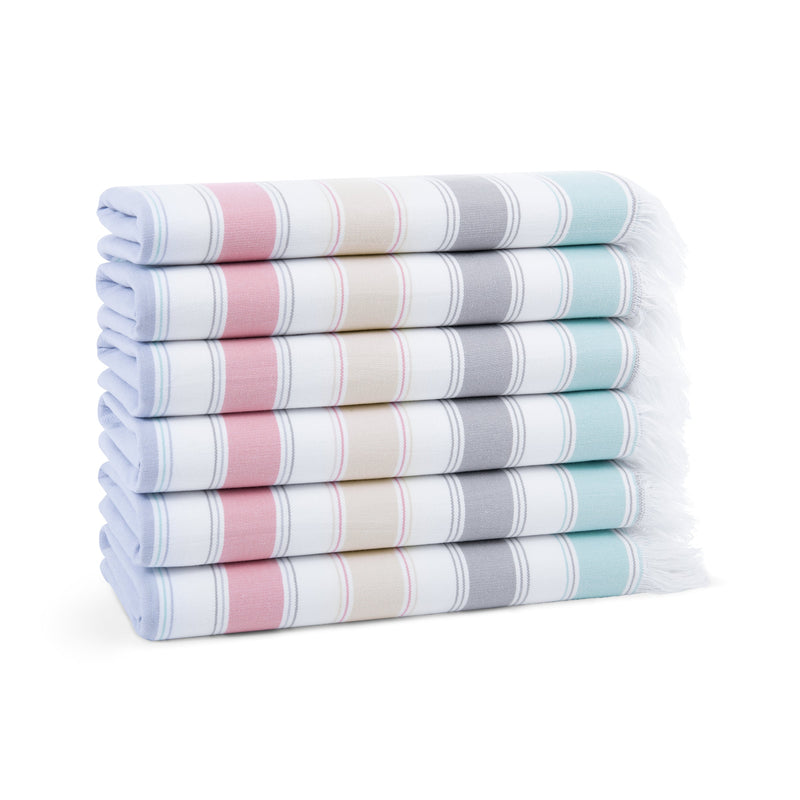Arkwright Home Sandfree Beach Towel 35x75 Fiesta 6PK (6/Pack) (P-SNDFRE-FI-6PK) 6/PK