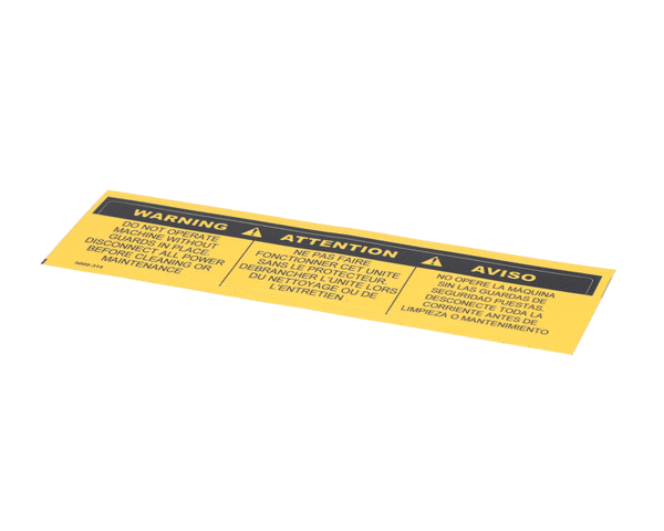 Somerset Industries 5000-314 Label Do Not Operate (SOM5000-314) Each ...