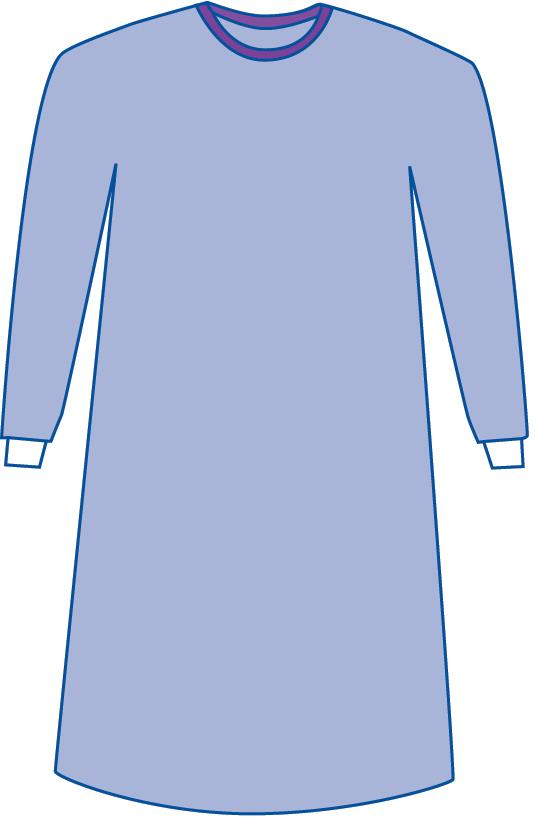 Nonsterile Non-Reinforced Aurora Gowns, 100/CS (SPT-2702CS) Case of 100