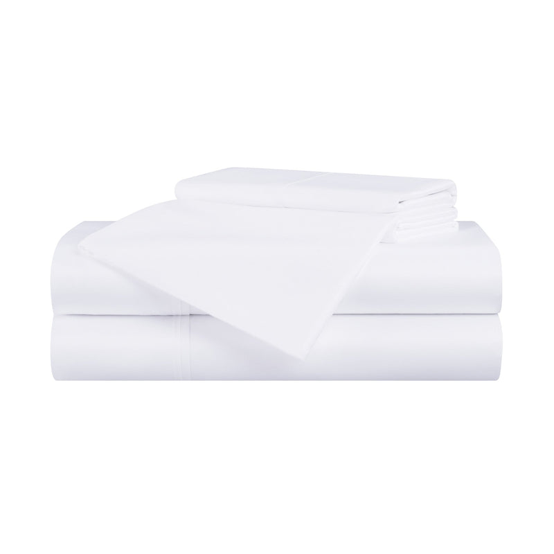 Aston & Arden Bamboo Sheet Set Queen White (P-SS-BBQN-WH) 1/SET