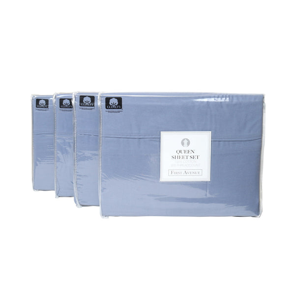 Arkwright Home First Avenue Sheet Set Twin Blue (PNP-SS-FA-300-TW-BL) 1/EA