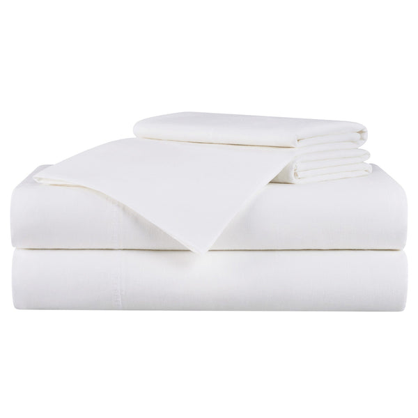 Aston & Arden Linacel Sheet Set Queen White (P-SS-LNQN-WH) 1/SET