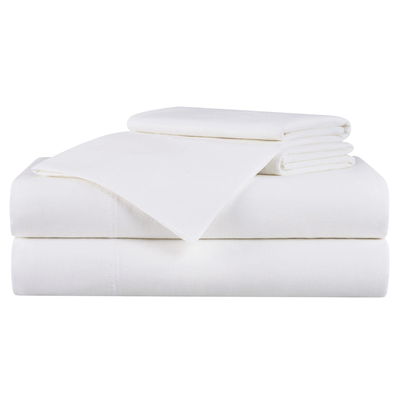 Aston & Arden Linacel Sheet Set CaliKing White (P-SS-LNCALKG-WH) 1/SET