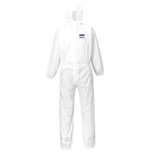 Portwest® BizTex SMS Coverall Type 5/6, White, Size M (ST30WHRM) Case of 50