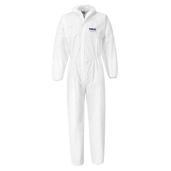 Portwest® BizTex Microporous Coverall Type 5/6, White, Size 4XL (ST40WHR4XL) Case of 50