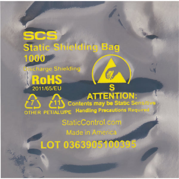2 x 3" Open End Static Shielding Bags (STC101) Case Of 1000